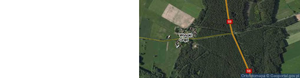 Zdjęcie satelitarne Wysoki Grąd ul.